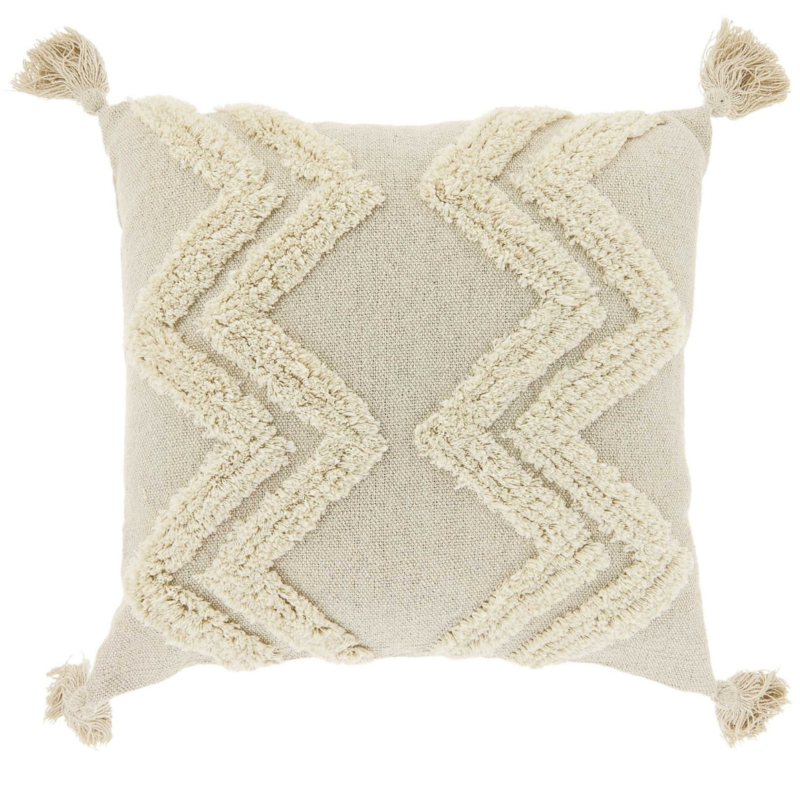 Unique Living kussen Dahlia dove white 45 x 45 cm