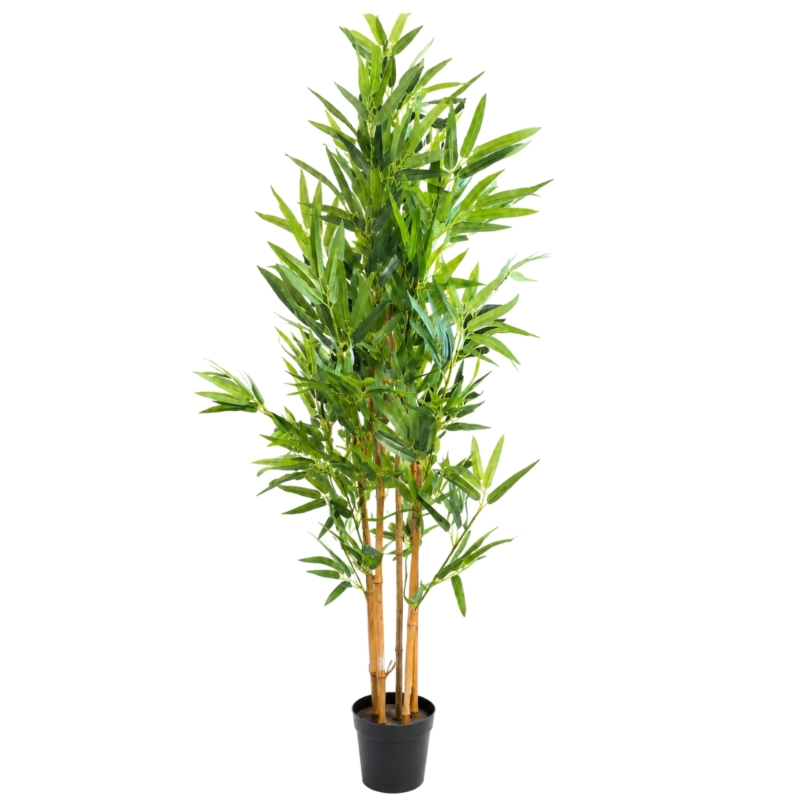 Everlands Kunstplant Bamboo in pot 140 cm