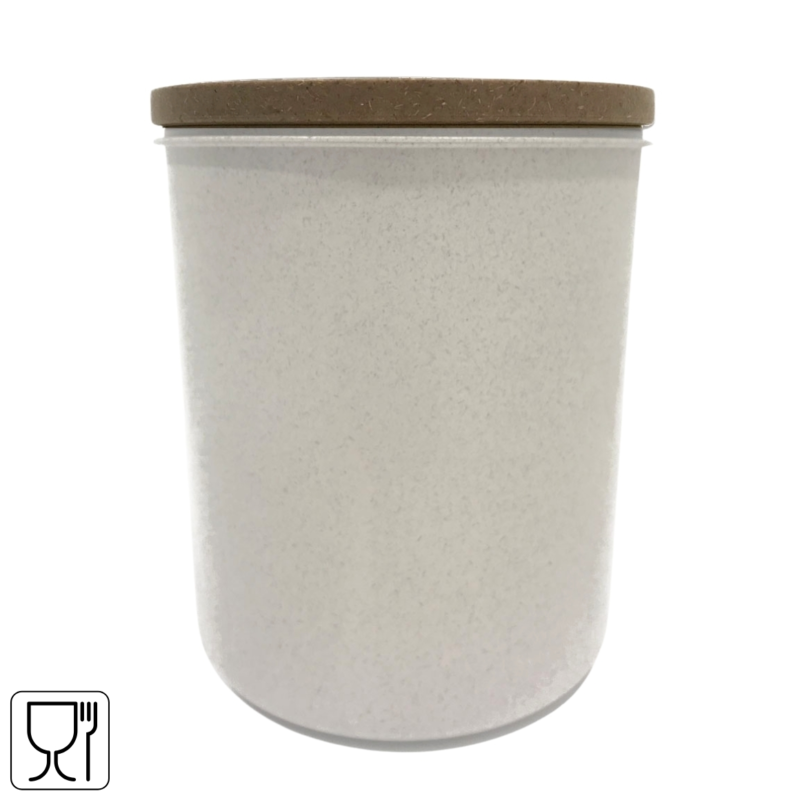 Vibers voorraadpot met deksel wit 1000 ml