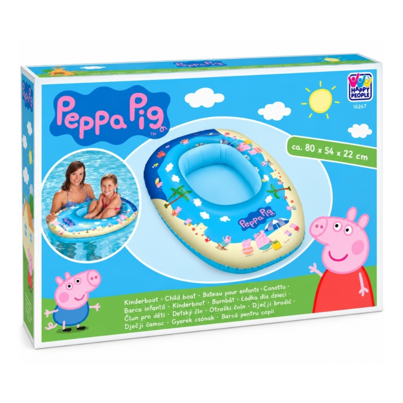 Peppa Pig opblaasboot 80 cm