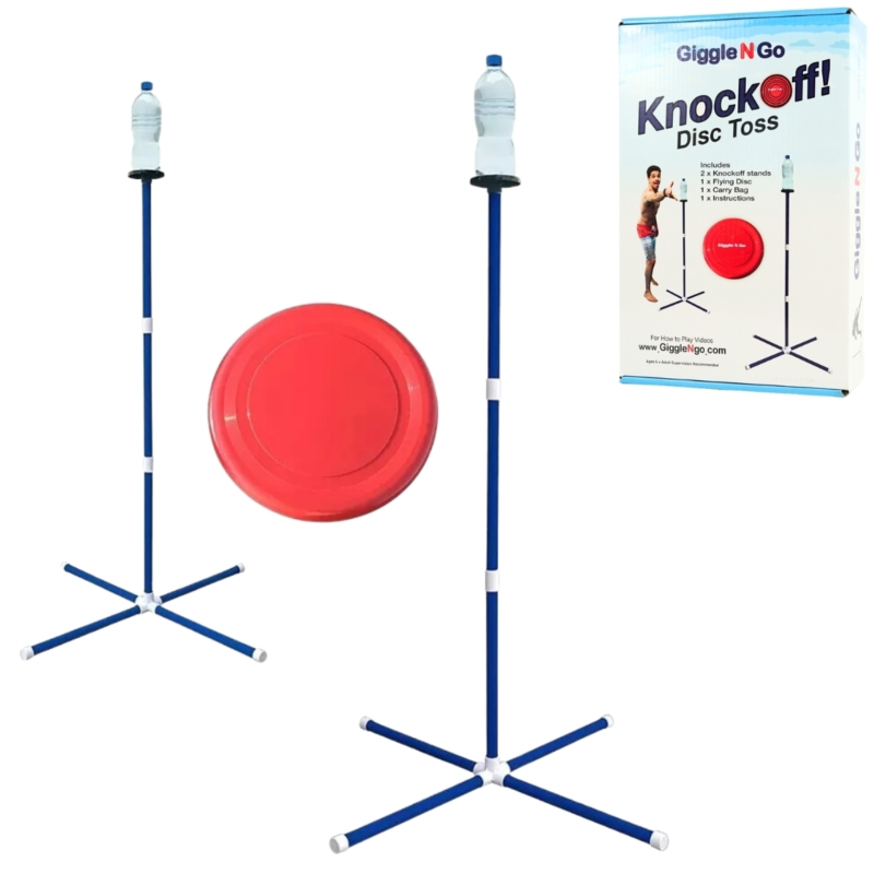 Giggle N Go Knock Off frisbee Spel 129 cm