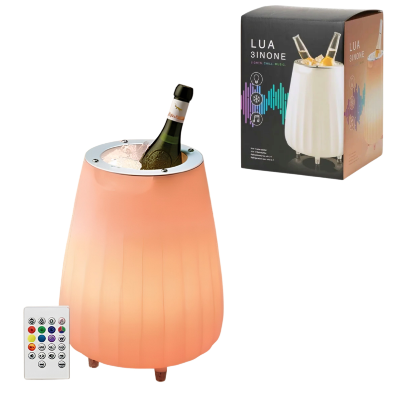 LUA wijnkoeler 3-in-1 Bluetooth LED 5 L