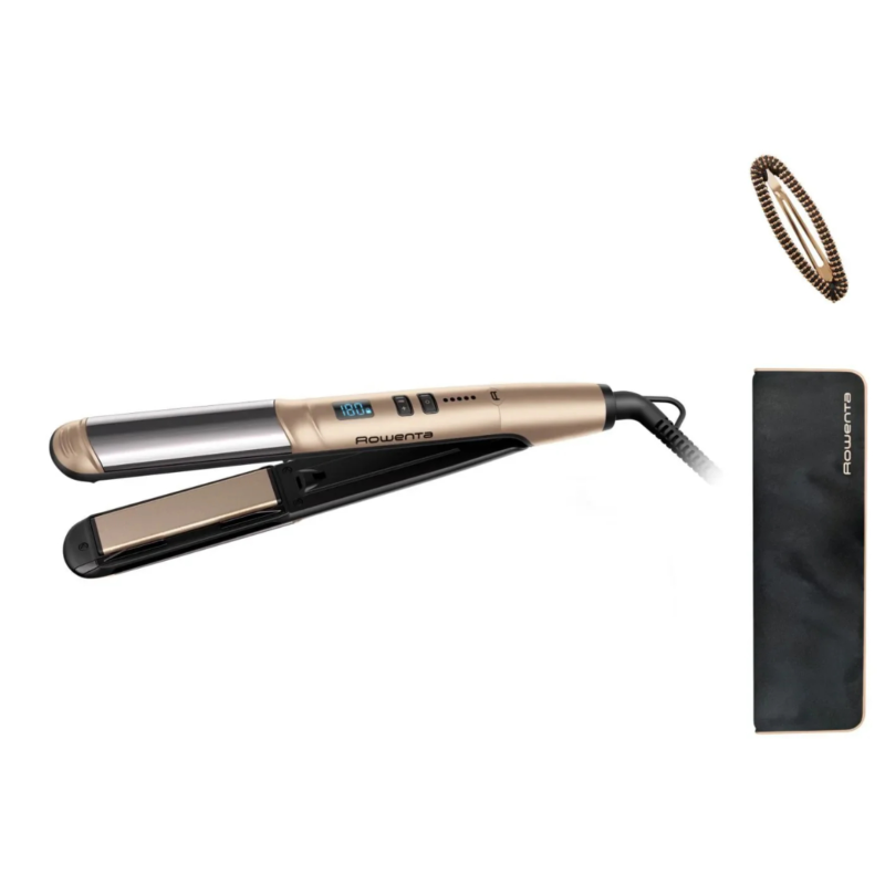 Rowenta stijltang en krultang Glam & Shine goudkleurig 33 cm