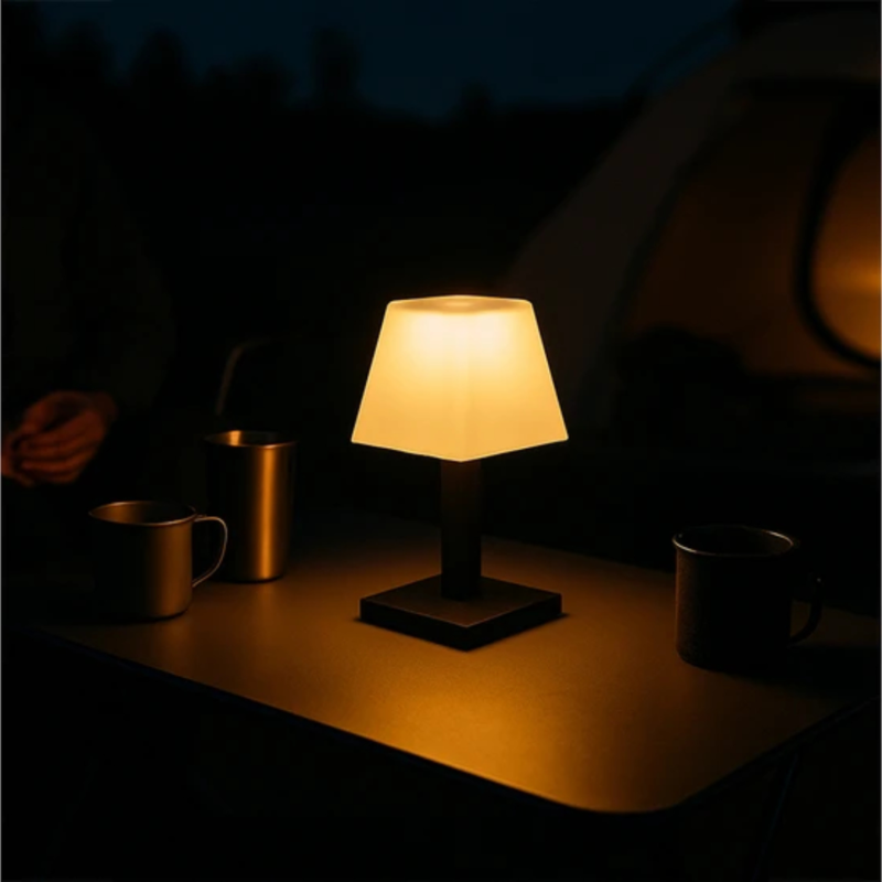 Svenska Living solar tafellamp LED zwart/wit 28 cm