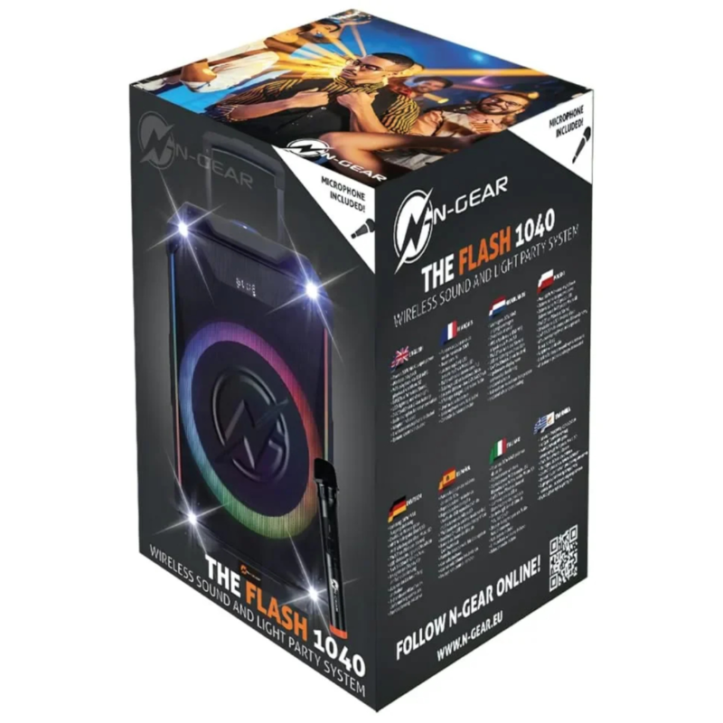 N-GEAR Bluetooth party speaker The Flash 1040 LED 400 watt