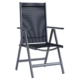 Tuinstoel verstelbaar aluminium antraciet 105 cm