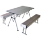 Campingtafel met 2 banken  aluminium 119 cm