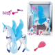Toi-Toys Ice Princess droom paard met licht en geluid blauw 29 cm