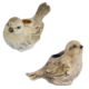 Kandelaar Bird Jack crème/bruin 13,5 cm 4 assorti
