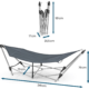 Hangmat met inklapbaar frame 241 cm
