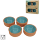 Kitchentrend tapas schalen blauw 8 cm 4 stuks