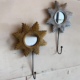 Spiegel met haak 21 cm 4 assorti