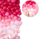 Ginger Ray ballonnen wanddecoratie kit roze 210 stuks
