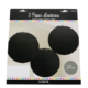 Lampion papier zwart 24 cm set van 3