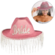 Ginger Ray cowboyhoed Bride roze glitter