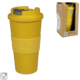Zuperzozial reisbeker Time-Out geel 480 ml