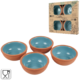 Kitchentrend tapas schalen blauw 10 cm 4 stuks