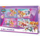 Paw Patrol/ Peppa Pig 4 in 1 Puzzel 30 cm 5 assorti