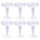 Champagne coupe glazen plastic 150 ml 6 stuks