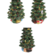 Beeld versierde kerstboom 25 cm