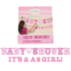 Letterslinger Baby Shower/Its a Girl roze set van 2