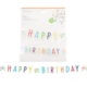 Letterslinger Happy Birthday 21 jaar confetti 180 cm