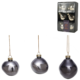 Xmas by Moos kerstballen grijs 6 cm 6 stuks