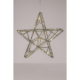 Kerstster LED op batterij zilverkleurig 40 cm