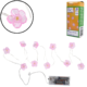 Lichterkette Blumen rosa 10 LED IP20 Batteriebetrieben 120 cm