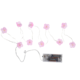 Lichterkette Blumen rosa 10 LED IP20 Batteriebetrieben 120 cm