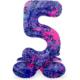 Folat folieballon staand 5 Paint splash 41 cm