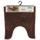 WC mat bruin polyester 45 x 50 cm