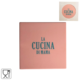 Gusta onderzetter Cucina di Mama roze 20x20 cm