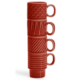 Sagaform  espressokopjes rood 100ml set van 4