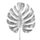 HBX kunsttak Monstera zilverkleurig 72 cm