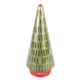 Muziekdoos Kerstboom metaal 28 cm