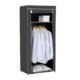 Kledingkast opvouwbaar antraciet 160 cm