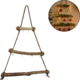 Wanddecoratie kerstboom met haken 70 cm