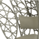 (R) Egg chair hangstoel Malaga grijs 196 cm