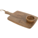J-Line serveerplank met kom mangohout 38,5 cm