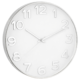 J-Line Wanduhr weiss/silberfarben 40 cm
