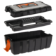 Gereedschapkist zwart/oranje 37 cm