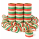 Serpentines rood/groen/wit 4 meter set van 3