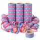 Serpentines roze/blauw 4 meter set van 3