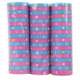 Serpentines roze/blauw 4 meter set van 3