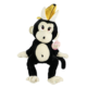 Knuffel aap met bananenschil zittend 55 cm 2 assorti
