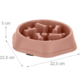 Relaxdays honden anti-schrok voerbak botjes oudroze 22,5 cm