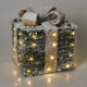 Cadeaudoos met LED verlichting op batterij 26 cm set van 3