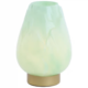 Light & Living tafellamp Ginny LED op batterij mintgroen goud 27 cm