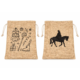 Geschenktas Sinterklaas jute zak 20 x 25 cm 2 assorti set van 3